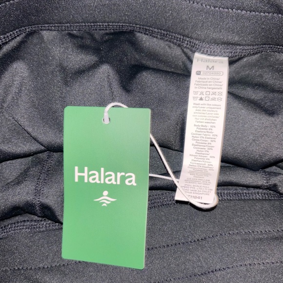 Halara Black High Waisted Flowy Skort Built-In Shorts Size M Athleisure - Picture 4 of 5